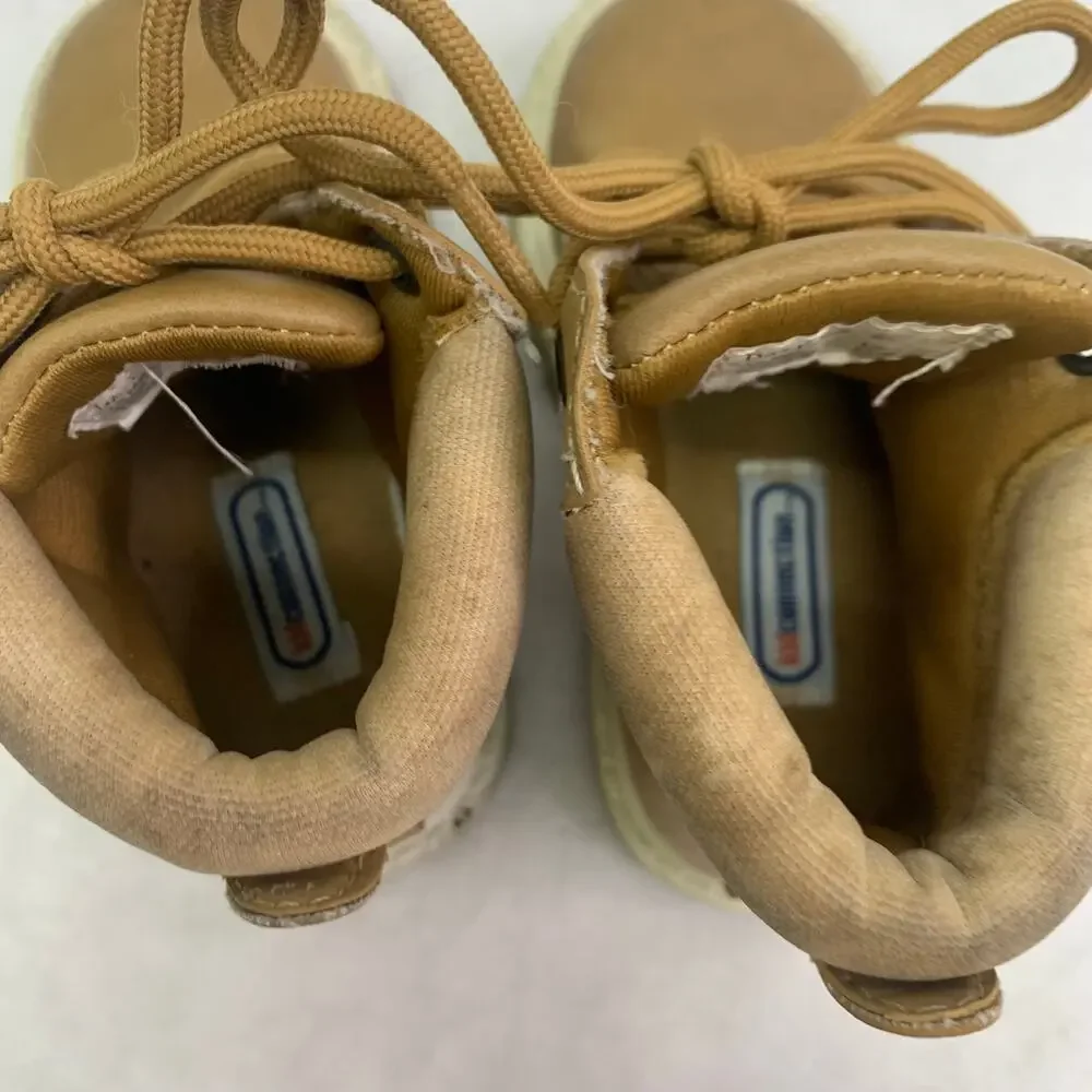 Kid Connection Toddler Boys Sz 5 Dale Work Hiking Combat Boots Tan Outdoor Shoes